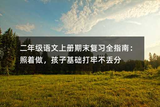 ¶þÄê¼¶ÓïÎÄÉϲáÆÚÄ©¸´Ï°È«Ö¸ÄÏ£ºÕÕ×Å×ö£¬º¢×Ó»ù´¡´òÀβ»¶ª·Ö